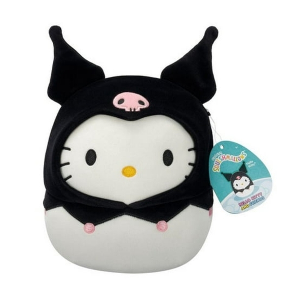 Squishmallow Sanrio collab Hello Kitty as Kuromi - Picture 1 of 3